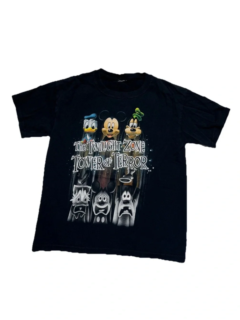 Vintage Disneyland The Twilight Zone Tower of Terror Black Kids T‑Shirt